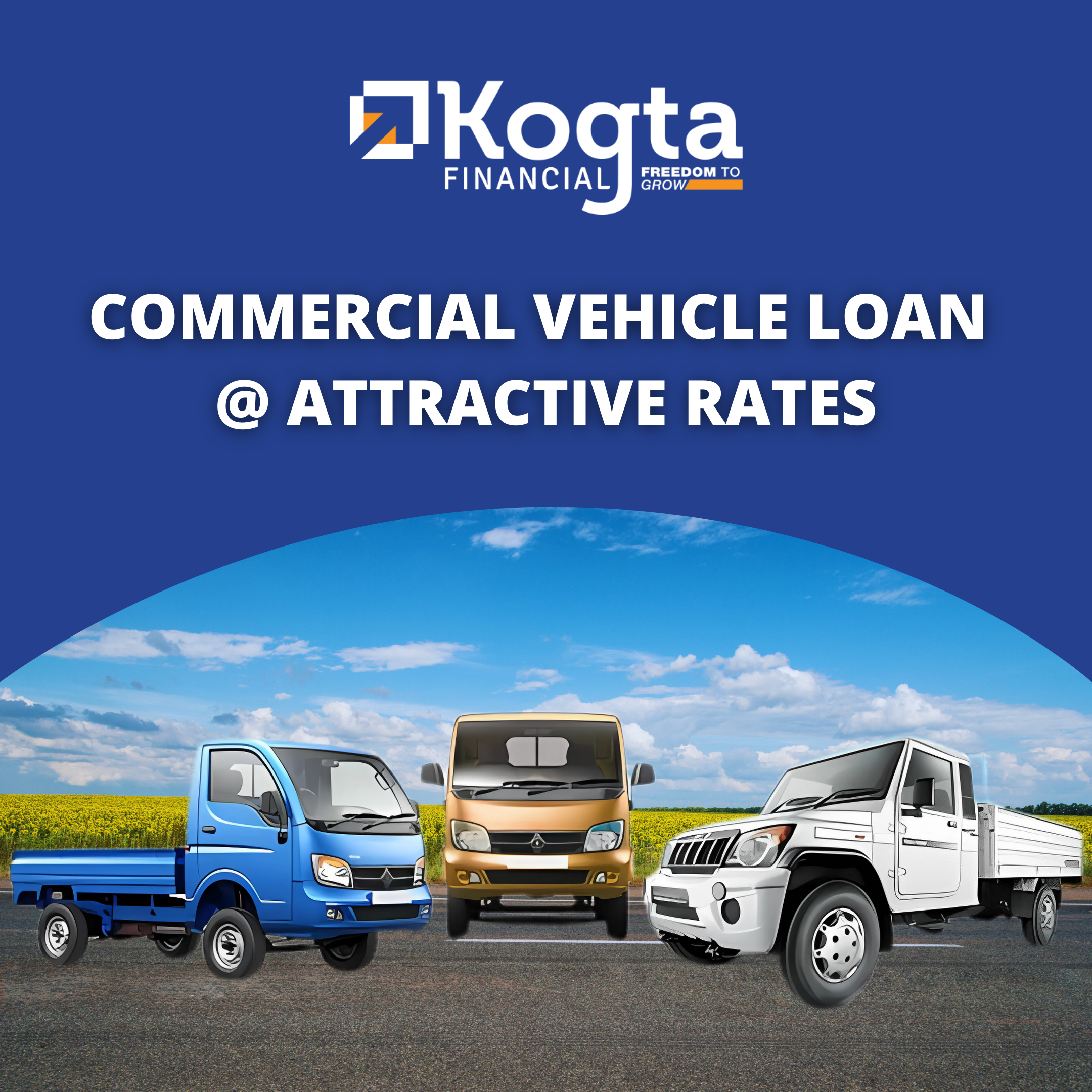Commercial Vehicle Loan @ Attractive Rates